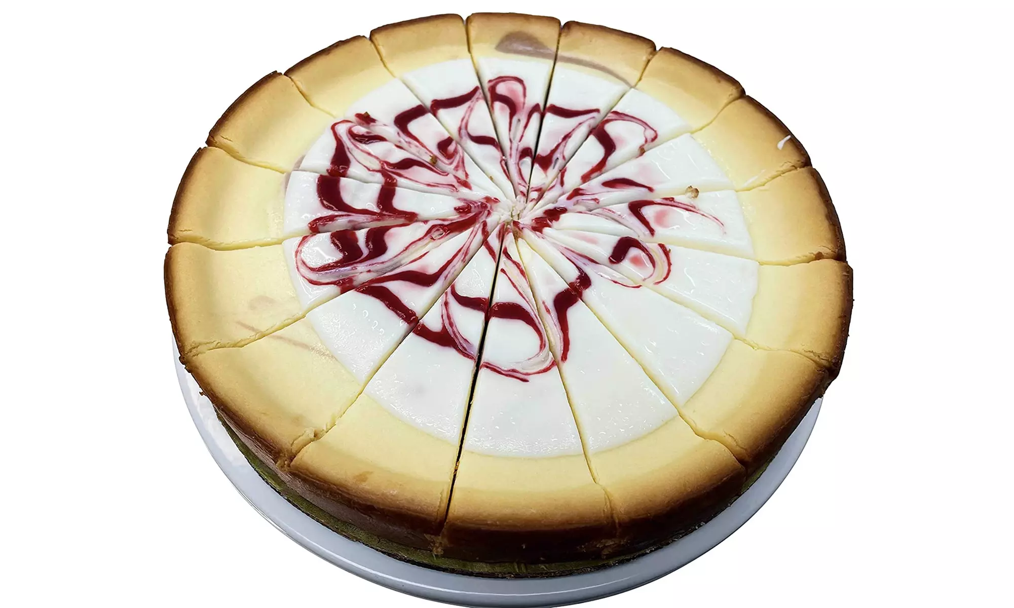 Andy Anand Raspberry White Chocolate Cheesecake 9" 2 lbs & Greeting Card - Primary Image