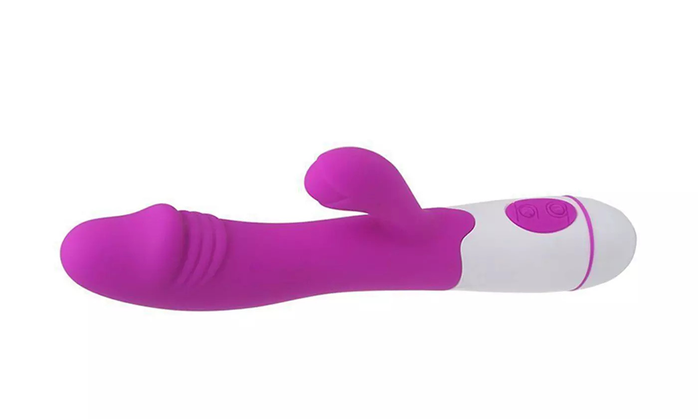 Sex Toy 30 Modes Rabbit Vibrating G-spot Waterproof Dildo - Second Medium