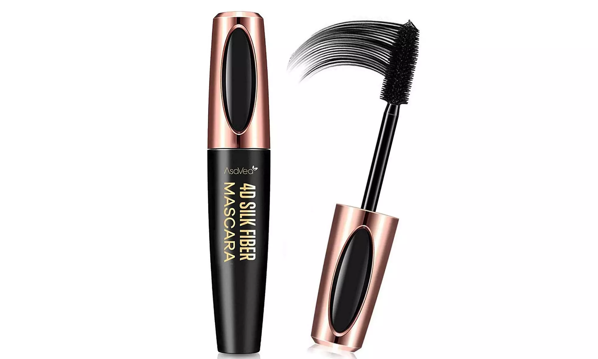 AsaVea 4D Silk Fiber Lash Mascara Waterproof, Luxuriously Longer, Thicker - Primary Image