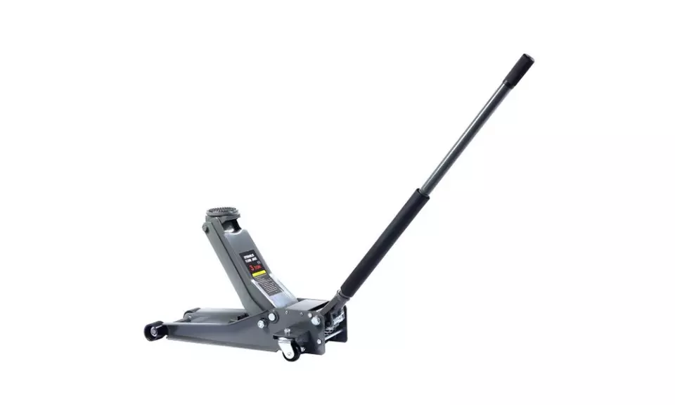 3 Ton Heavy Duty Steel Ultra Low Profile Floor Jack Rapid Pump Car Pump Lowrider - Primary Image