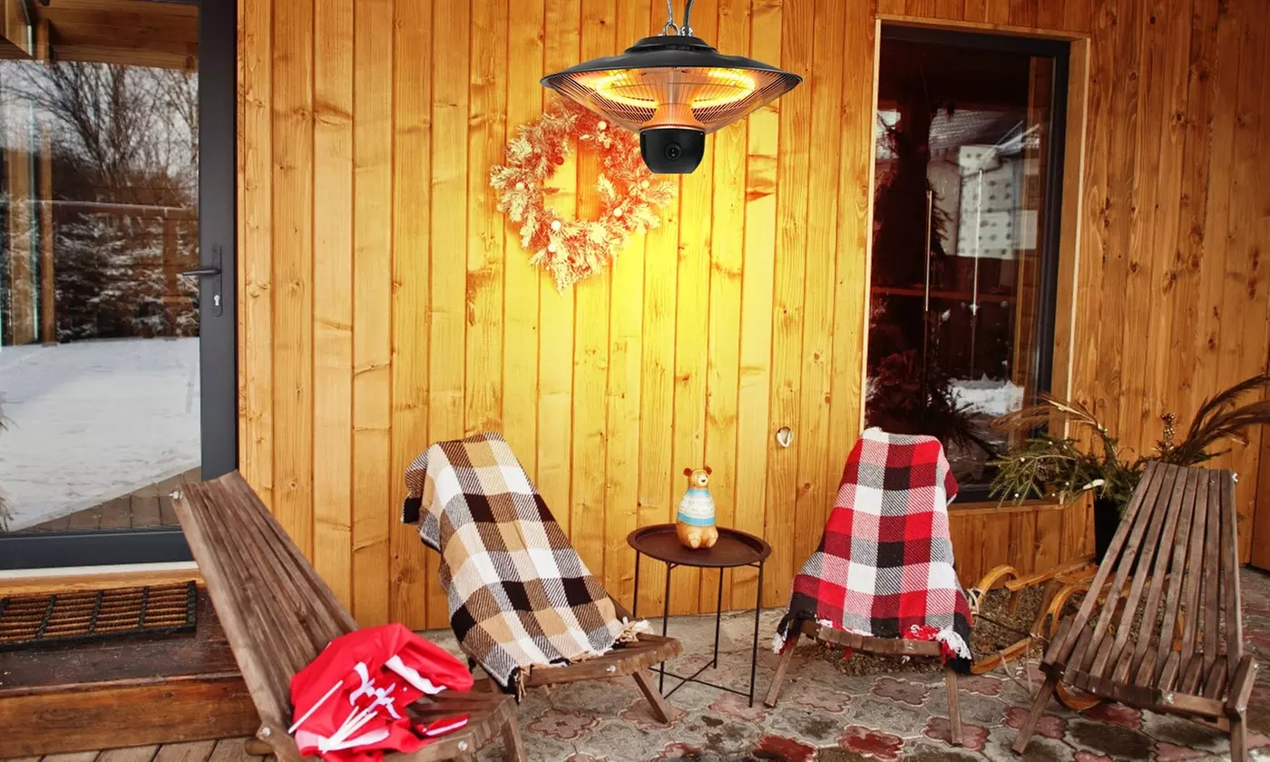 iMounTEK Infrared Hanging Electric Heat Lamp Outdoor Patio Heater