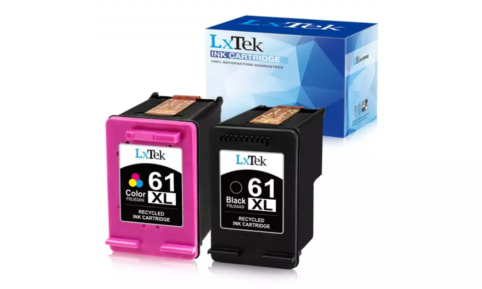 LxTek Ink Cartridge Replacement, High Yield(1 Black,1 Tri-Color, 2 Pack) - Primary Image