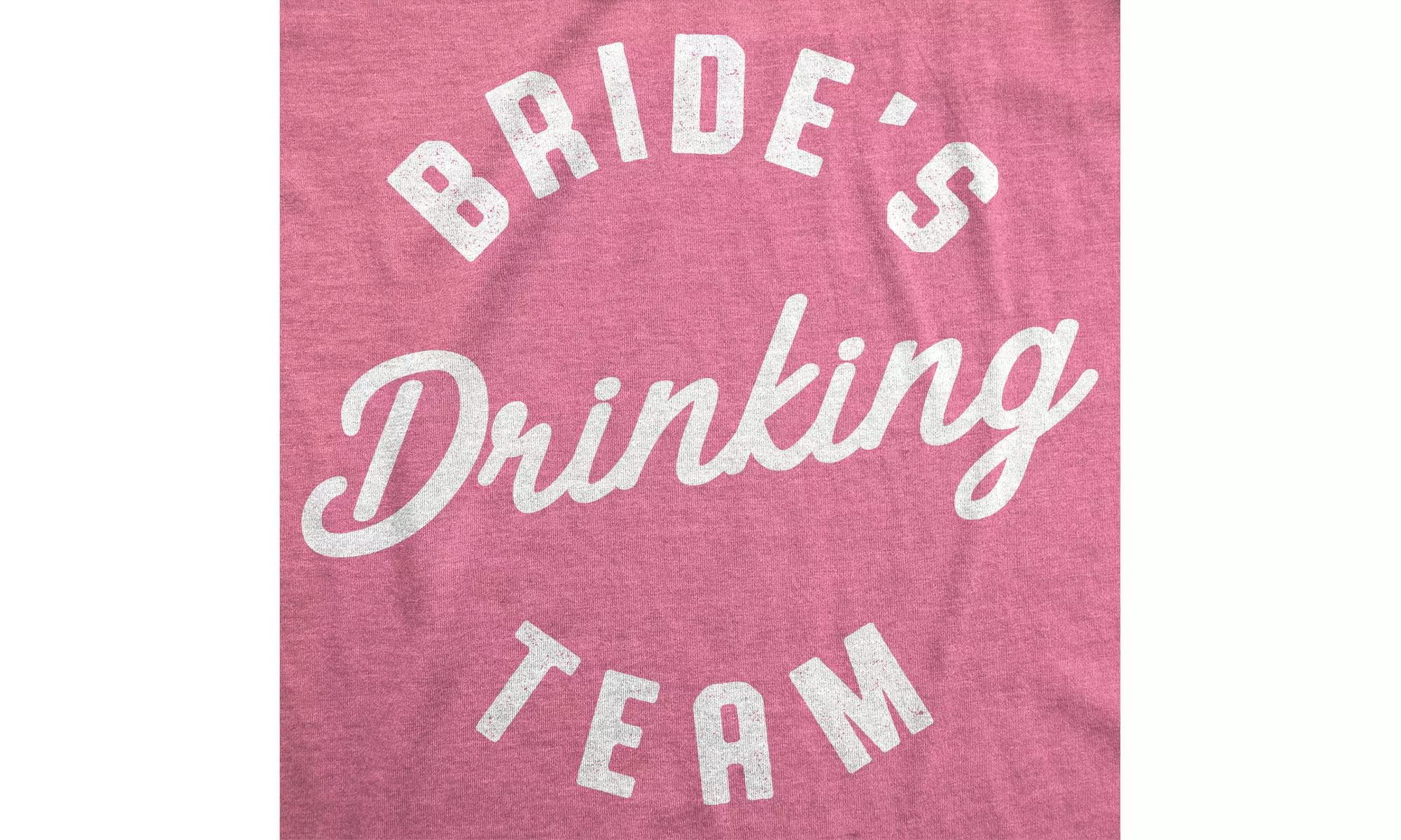 Womens Bride's Drinking Team Tshirt Funny Bachelorette Party Wedding Tee - Second Medium