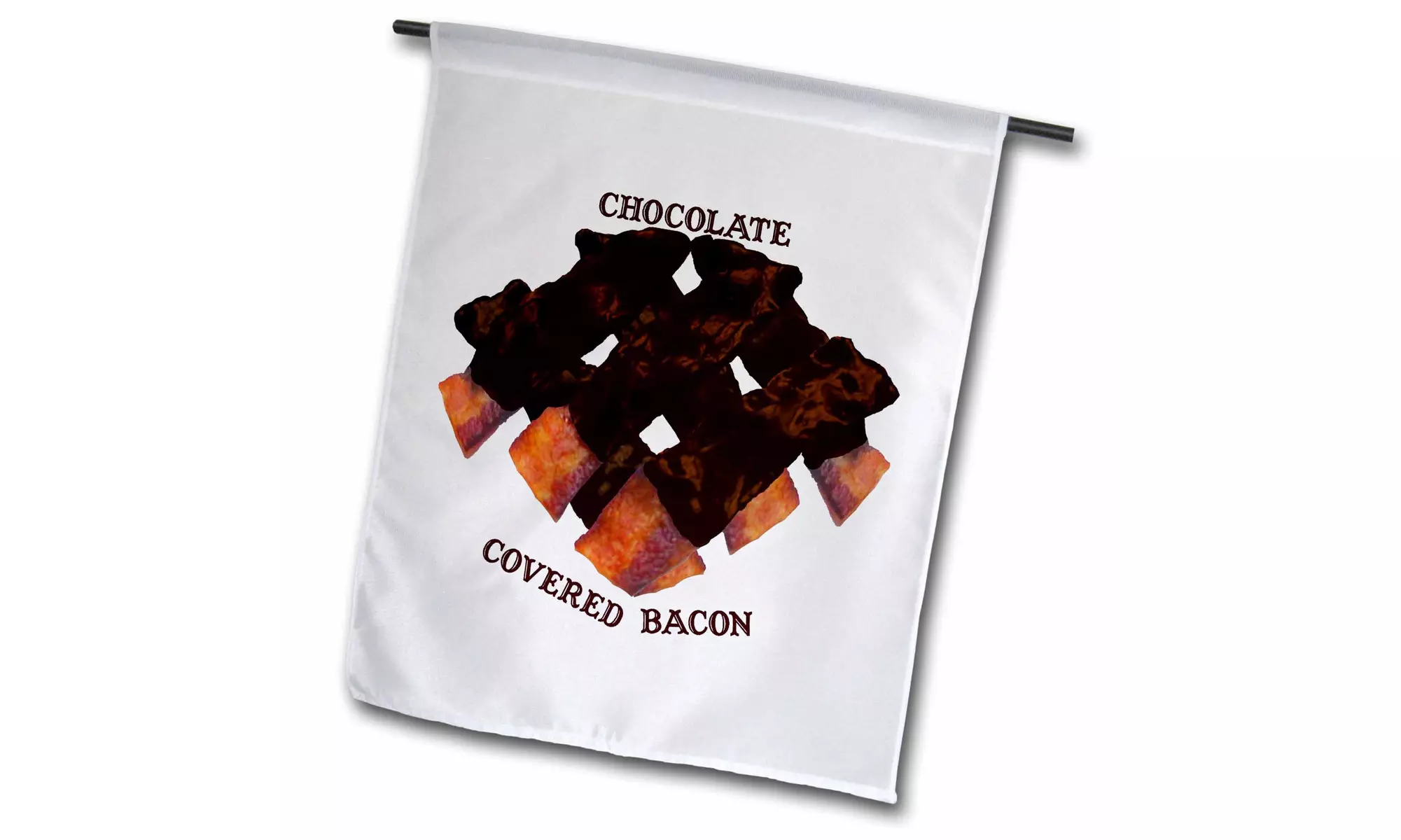  Garden Flag Chocolate Bacon - 12 by 18-inches  - Primary Image