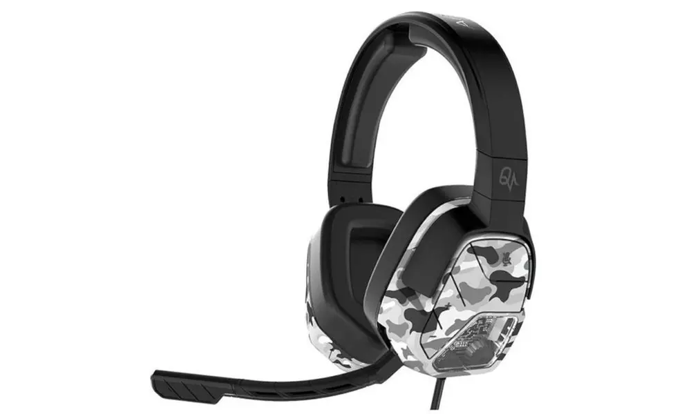 PDP Wired Headset Afterglow LVL5 Plus For Microsoft Xbox One White Camo - Primary Image