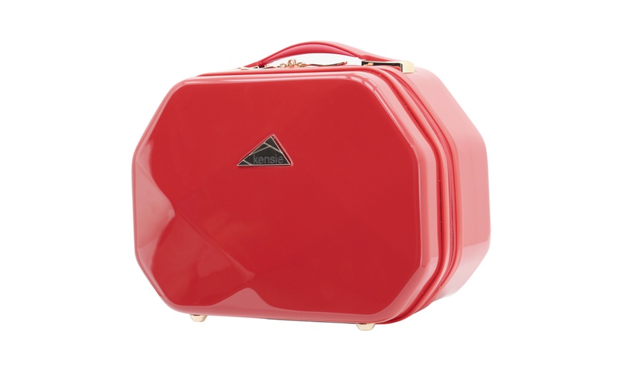 kensie luggage gemstone 13 beauty case