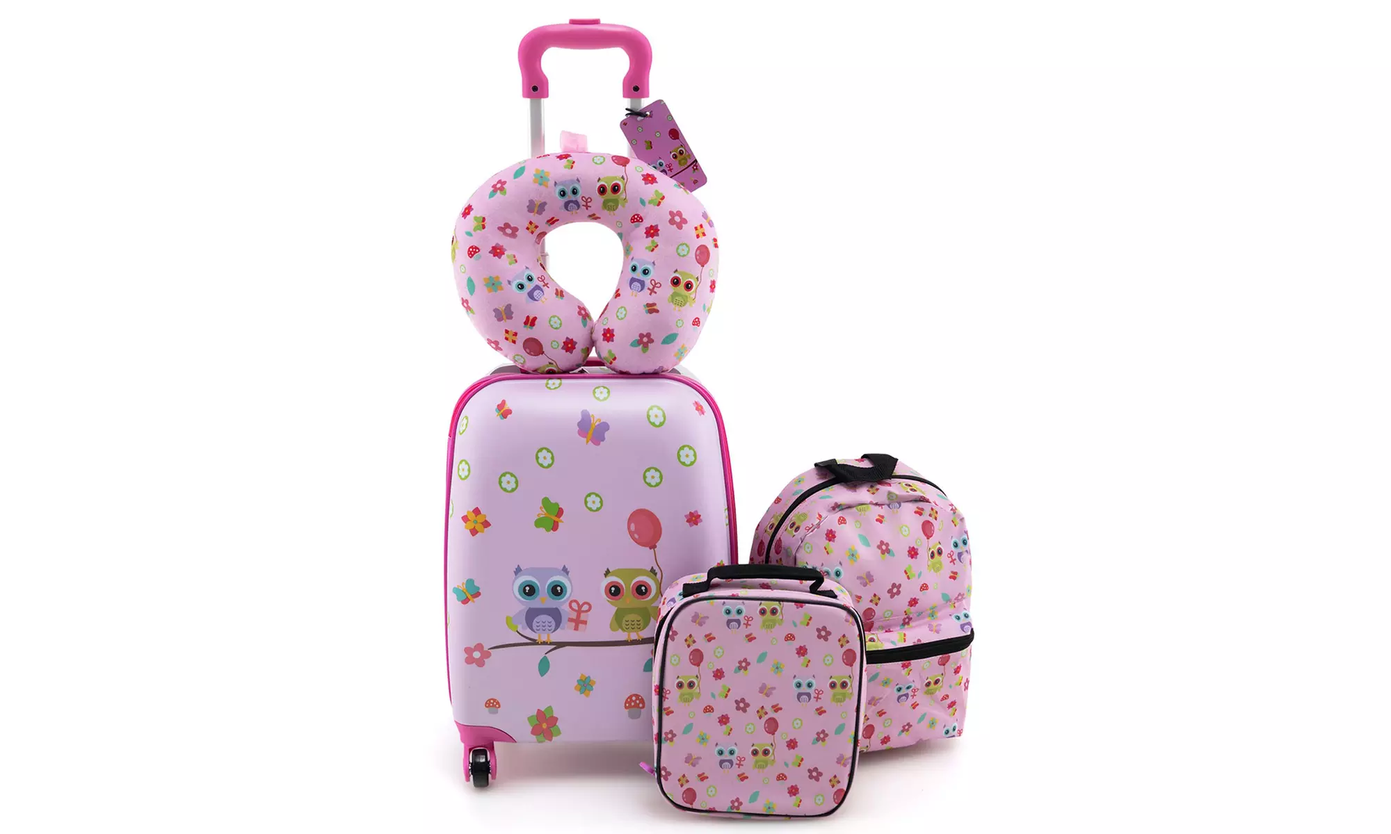 Costway Five-Piece Costway Kids Luggage Set 