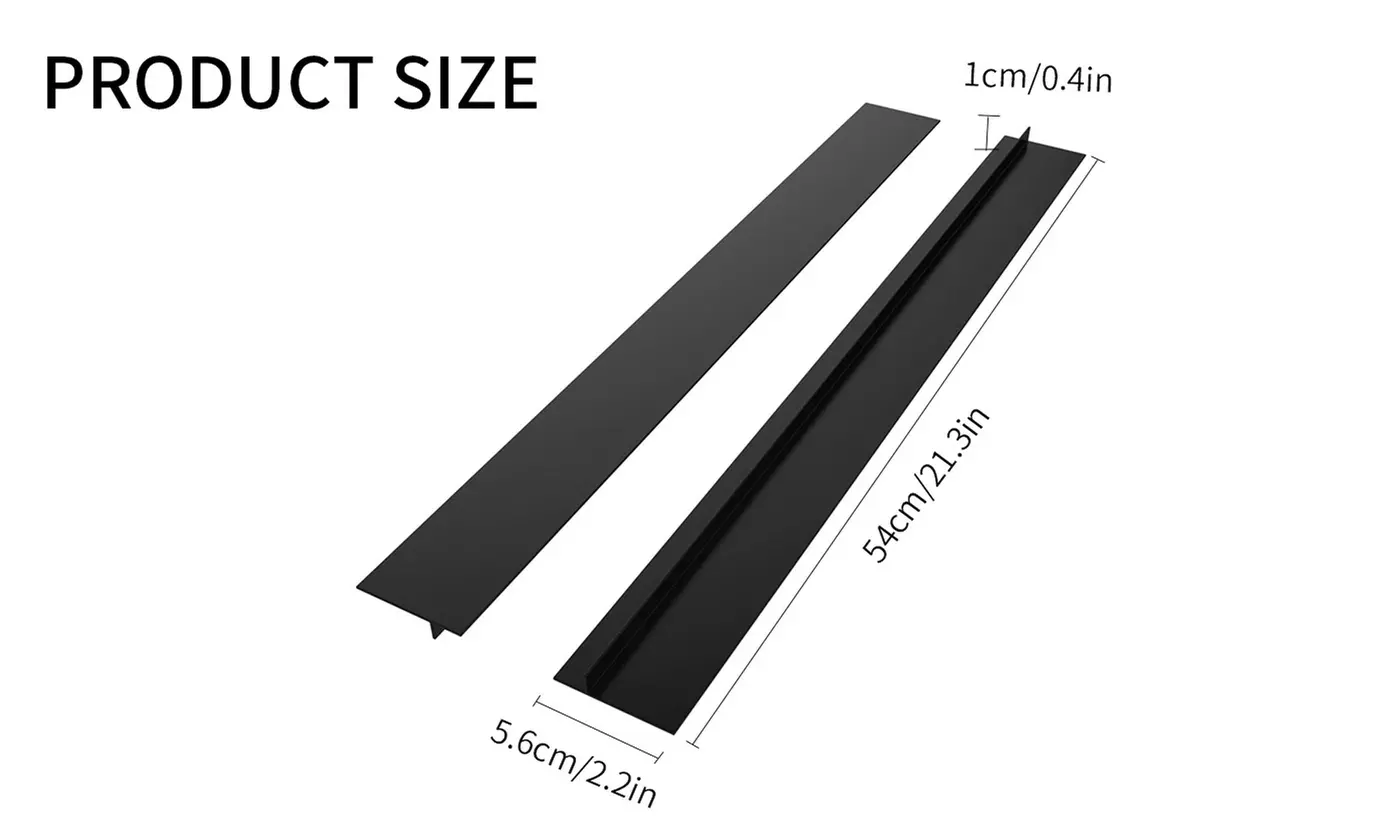 2-6 Pack Silicone Stove Cooktop Counter Gap Covers Kitchen Gap Filler Cover