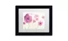 Sheila Golden 'Purple Poppies' Matted Black Framed Art