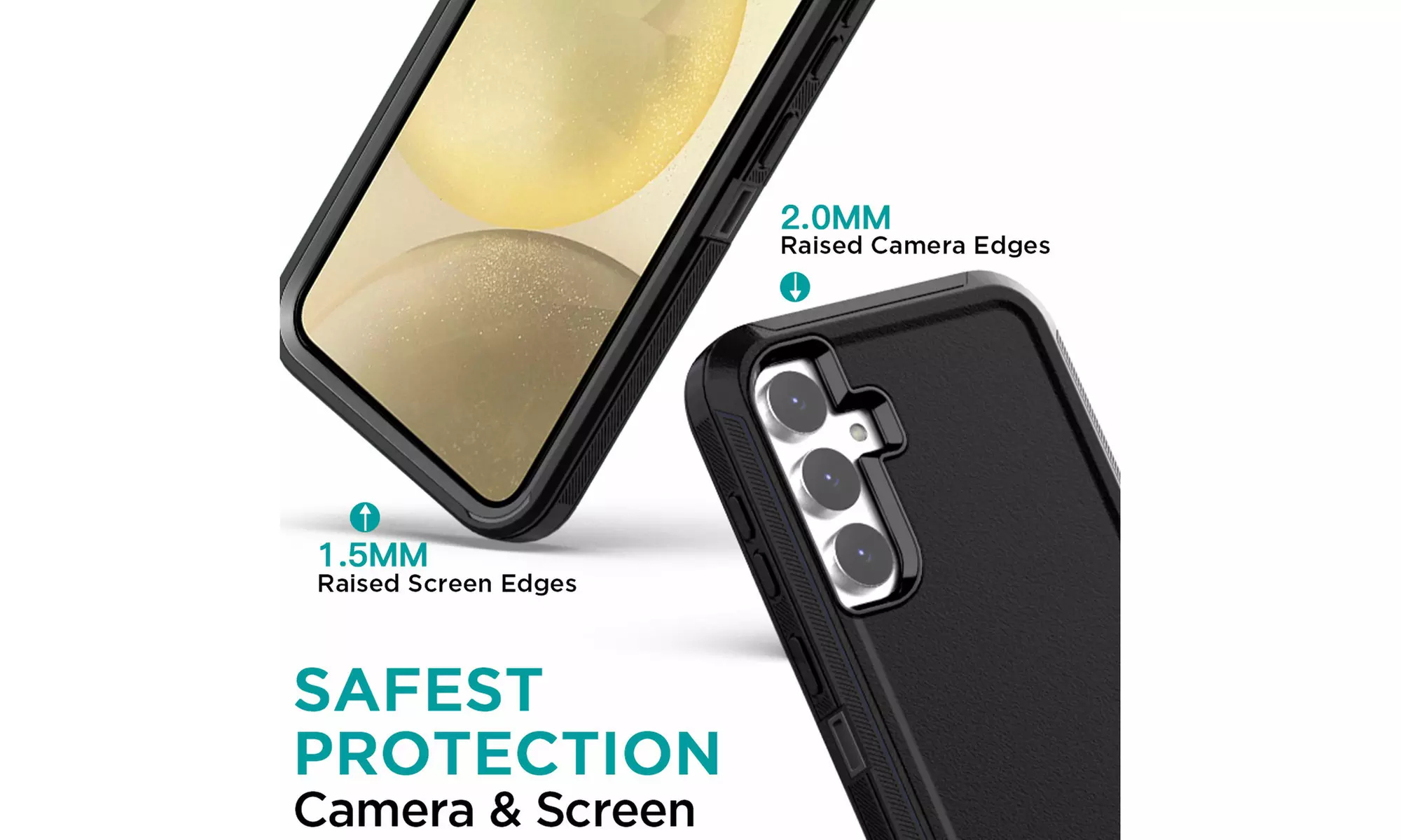 For Samsung Galaxy S24 Plus Case Heavy Duty Shockproof Hybrid Rubber Cover