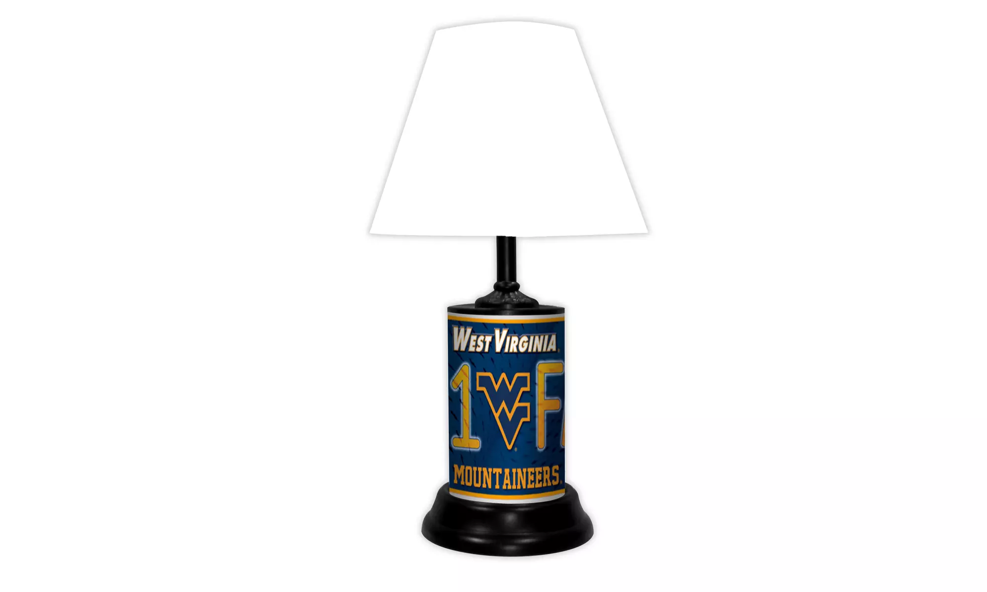 NCAA 18-inch Desk/Table Lamp with Shade, #1 Fan with Team Logo