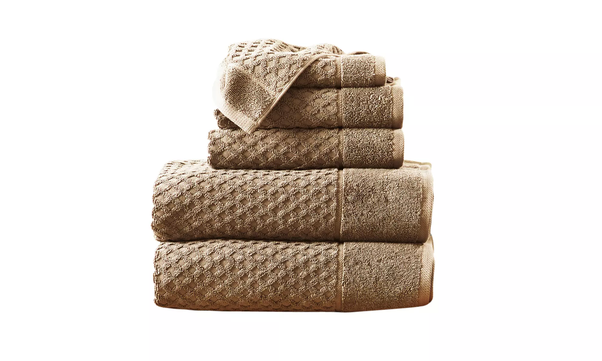 Ultra-Soft 100% Cotton Diamond Waffle Bath Towels