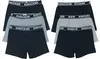 Men's Basic Assorted Cotton Stretch Boxer Briefs - 3 or 6 Pack