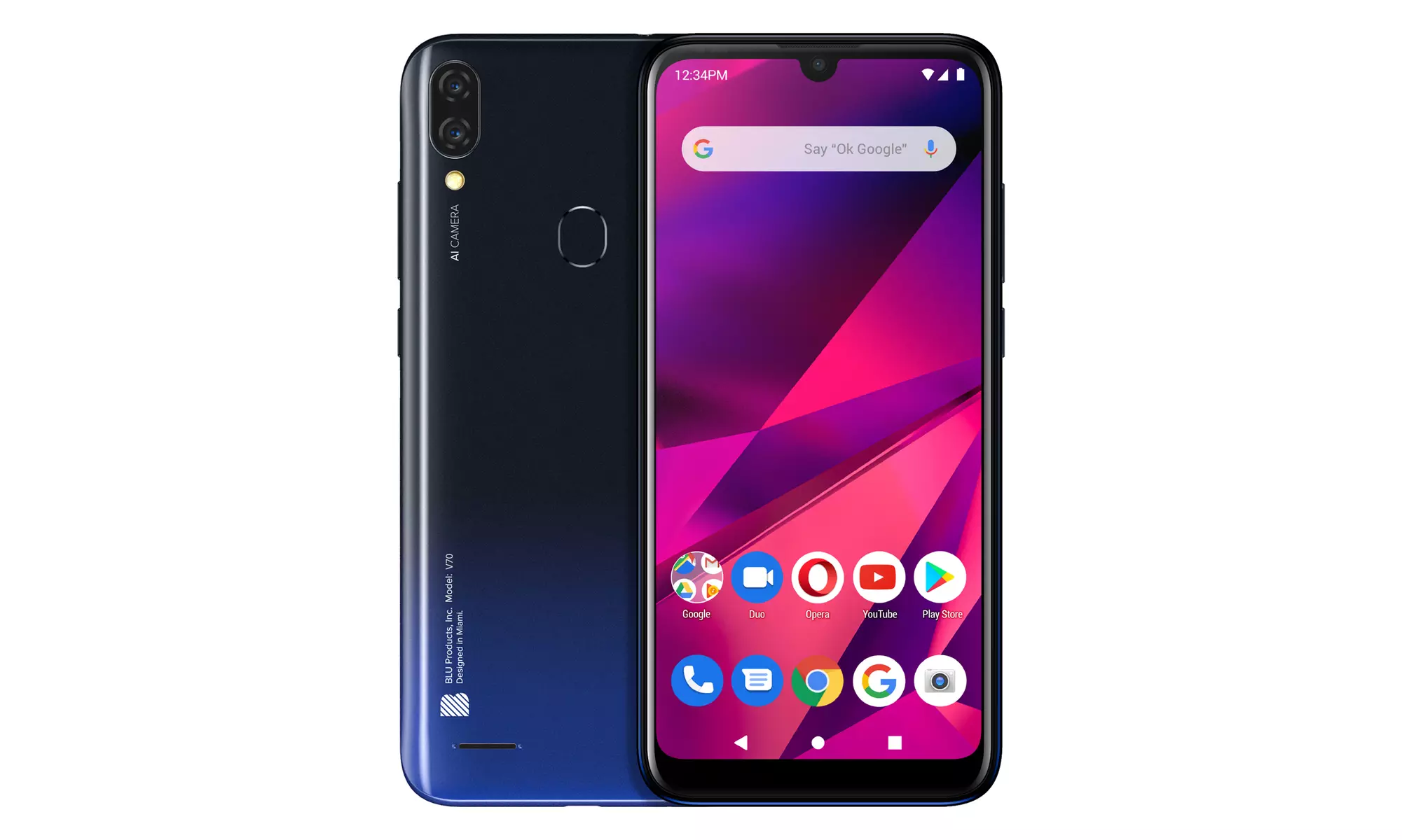 BLU V70 V0530WW 64GB GSM Unlocked SmartPhone - Black - Primary Image