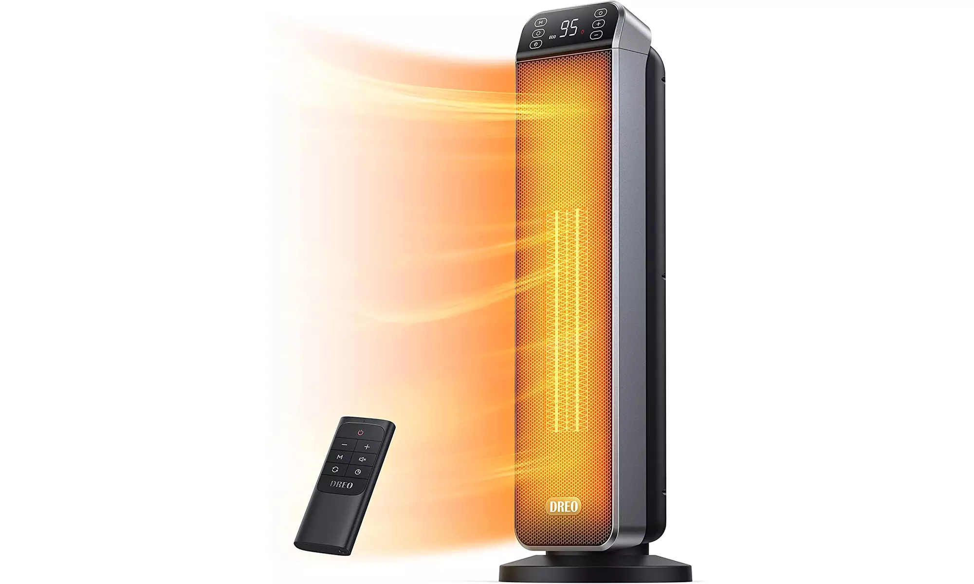 Dreo 24" Space Heater, 10ft/s Quiet Heating Portable Electric Heater (Black)-New - Primary Image