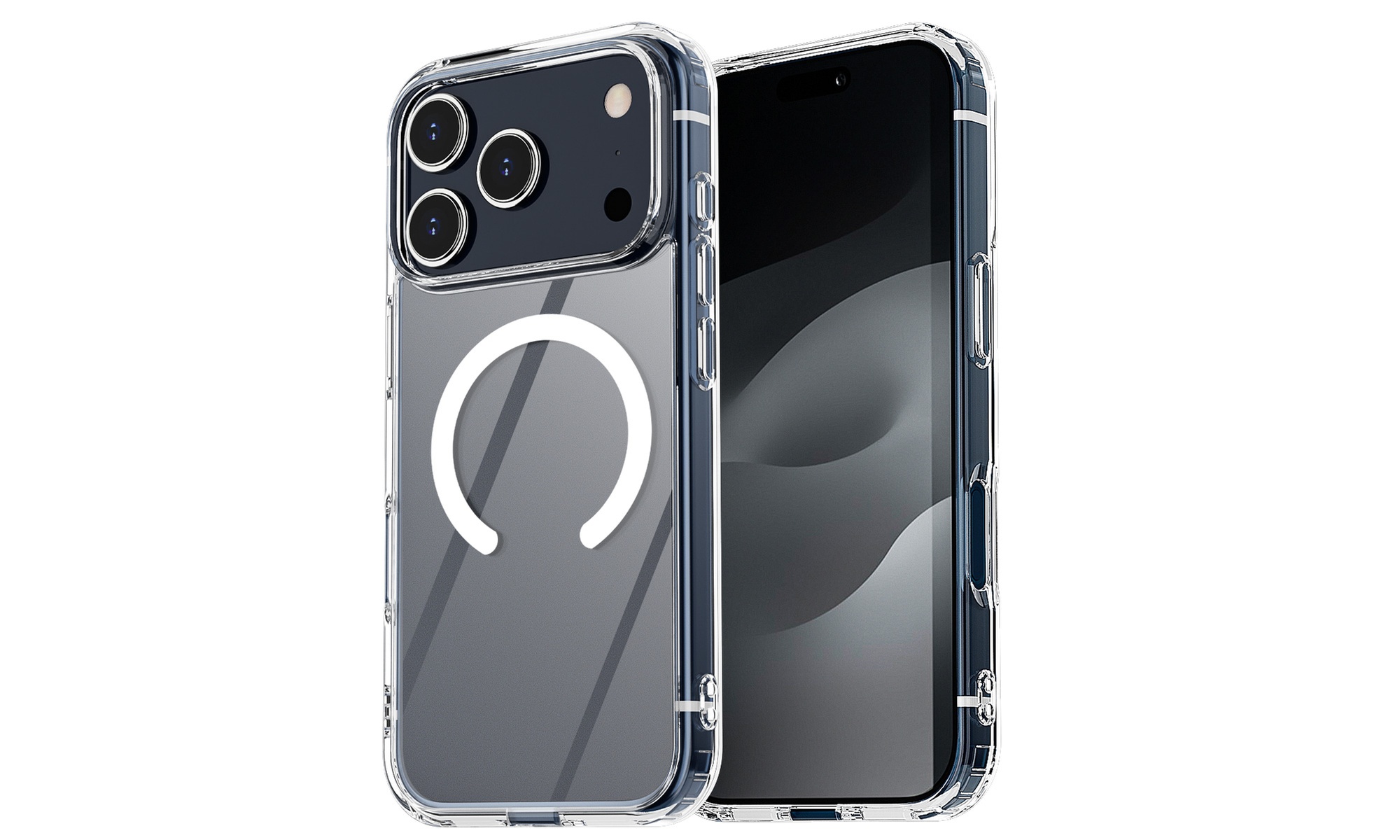 iPhone 17, Air, 17 Pro, 17 Pro Max Clear Bumper Case | Shockproof