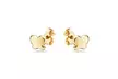 14K Solid gold Love Knot stud earrings - Second Medium