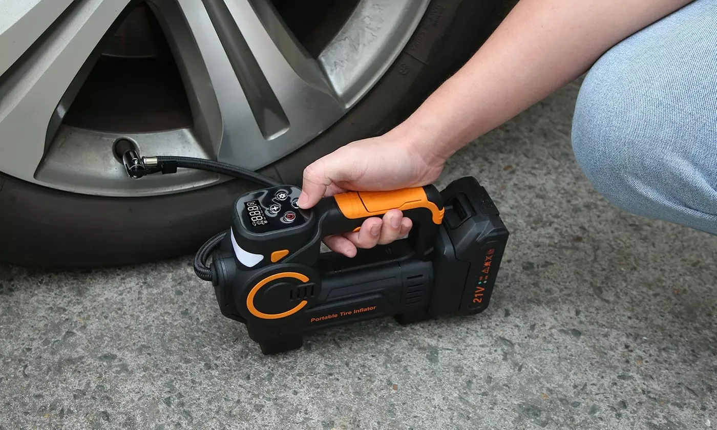 iMounTEK 12V DC 150PSI Tire Inflator with LCD Display & Auto Shut-Off