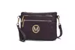 MKF Collection Ronnie Leather Crossbody Purse or Clutch with Double Zipper - Second Medium