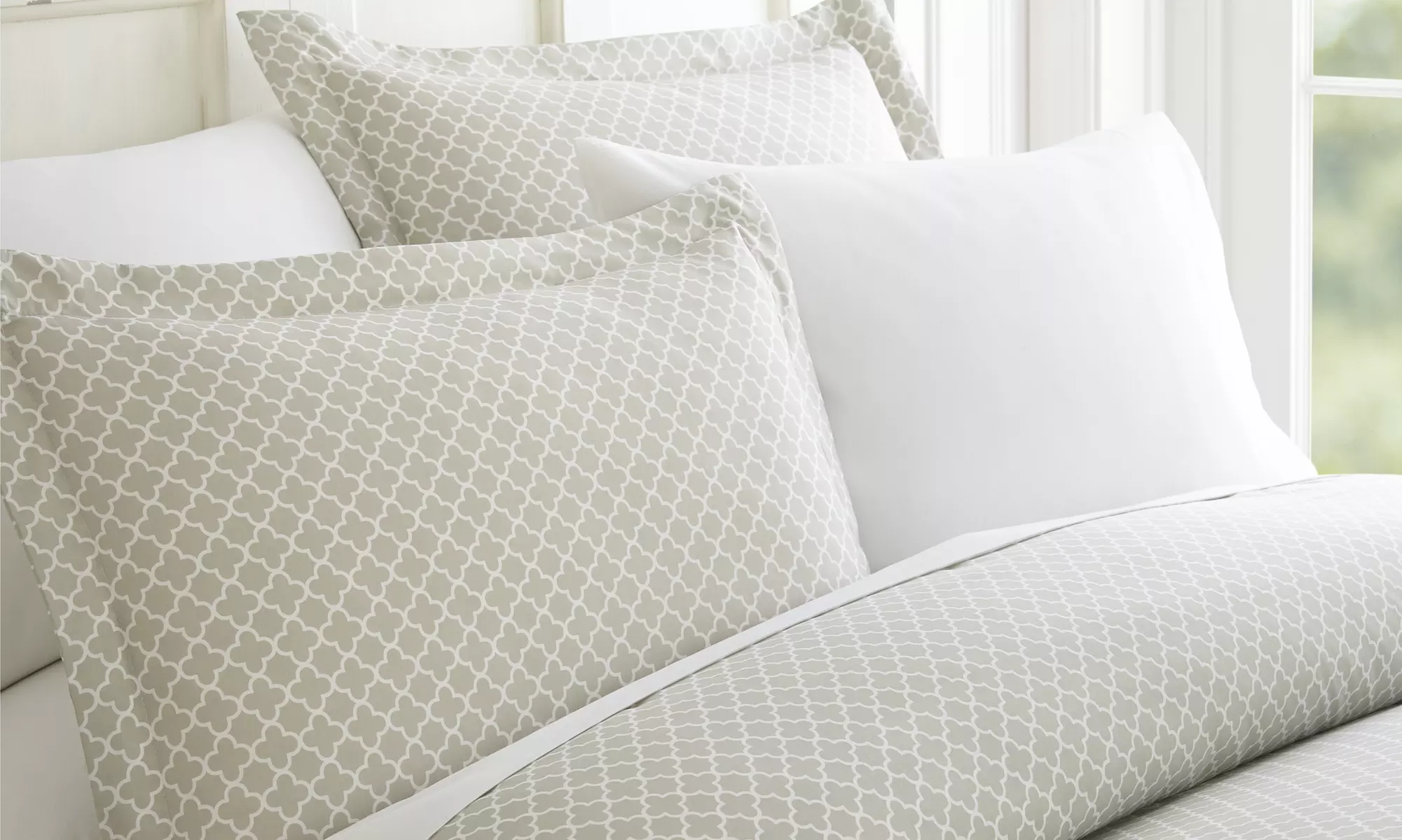 Merit Linens Premium 3 Piece Pattern Duvet Cover Set 