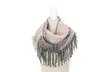  Britt's Knits Women's Fringe Benefits Color-Blocked Double Loop Infinity Scarf  - Second Medium