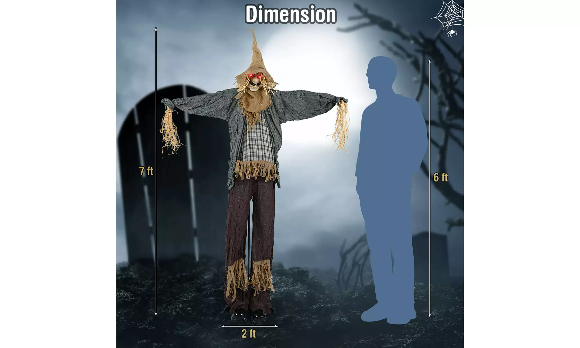 Animated Halloween Decorations: Bring Your Yard to Life by Costway