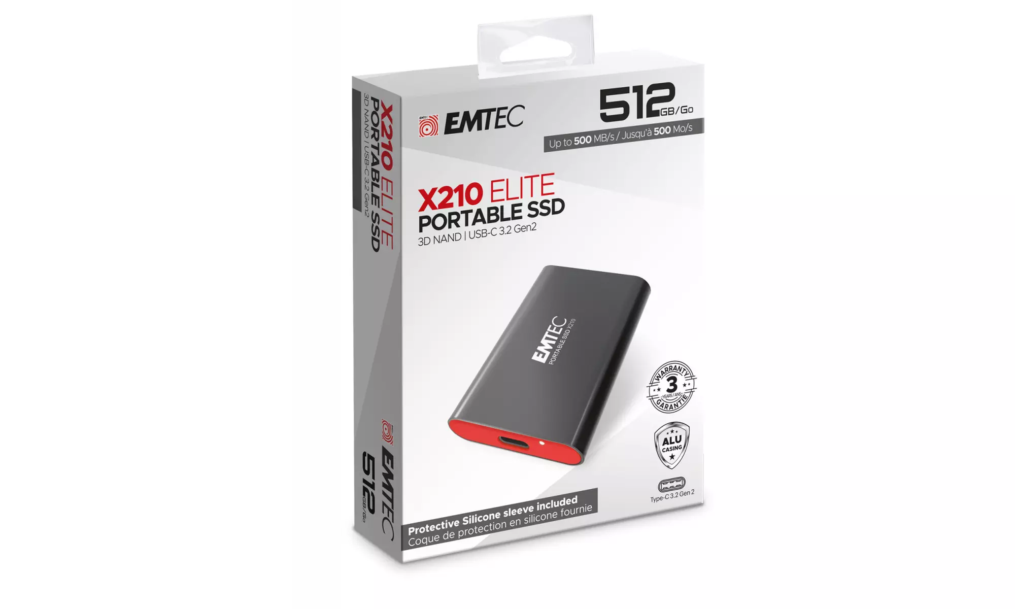EMTEC 512GB X210 Portable SSD - Second Medium
