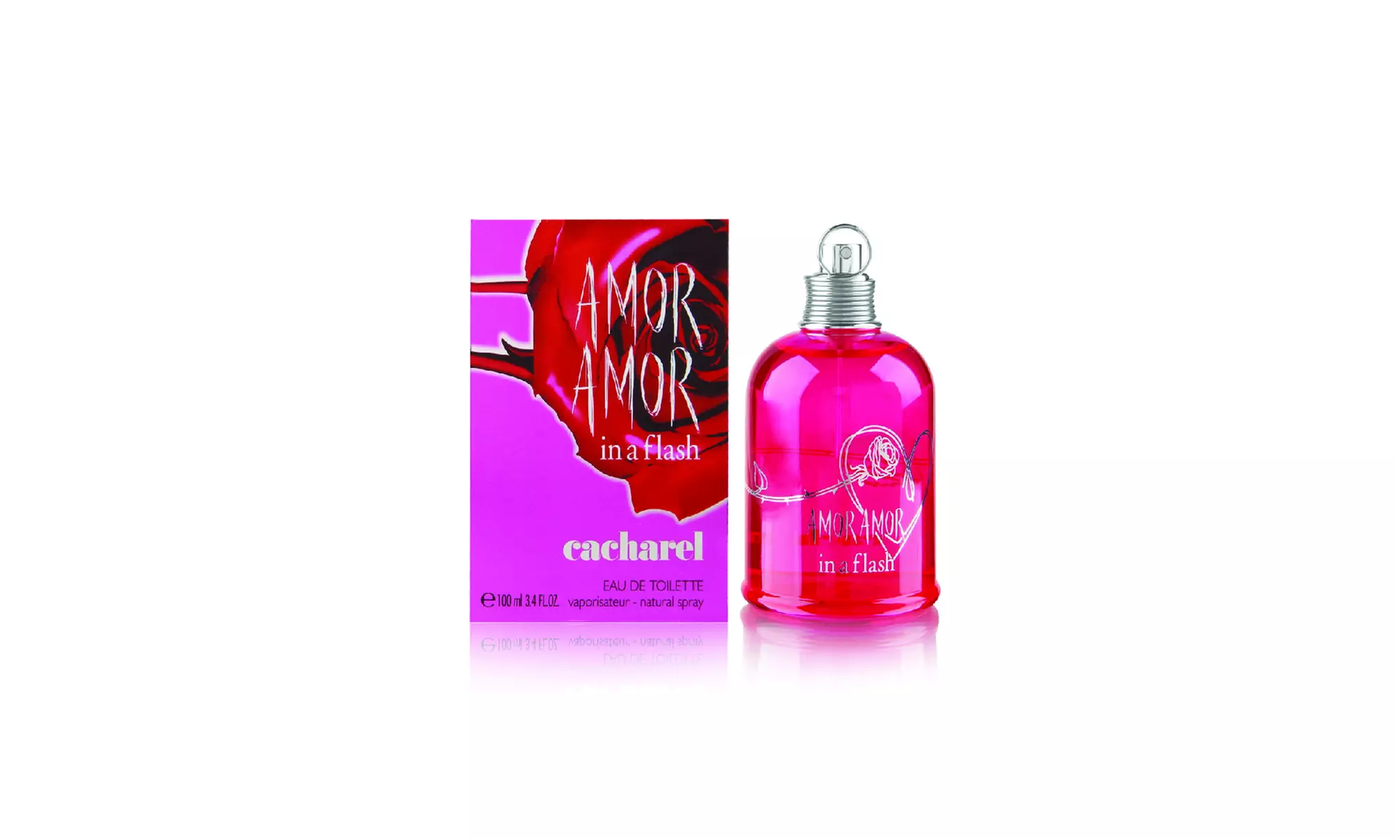 Cacharel Amor Amor In A Flash EDT for Women 3.4oz/100ml New In Box - Primary Image