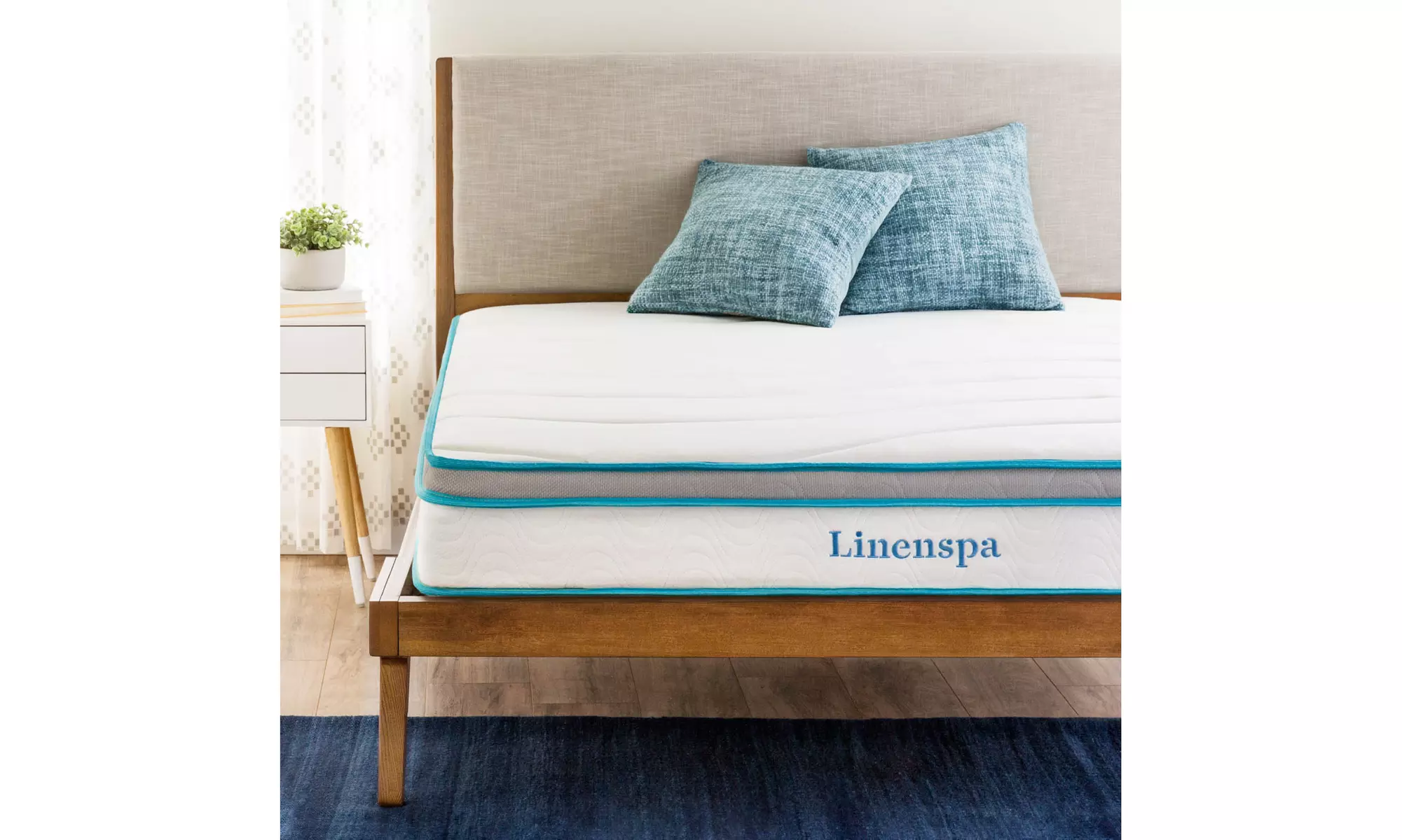 Linenspa 8 Inch Memory Foam and Innerspring Hybrid Mattress - Primary Image