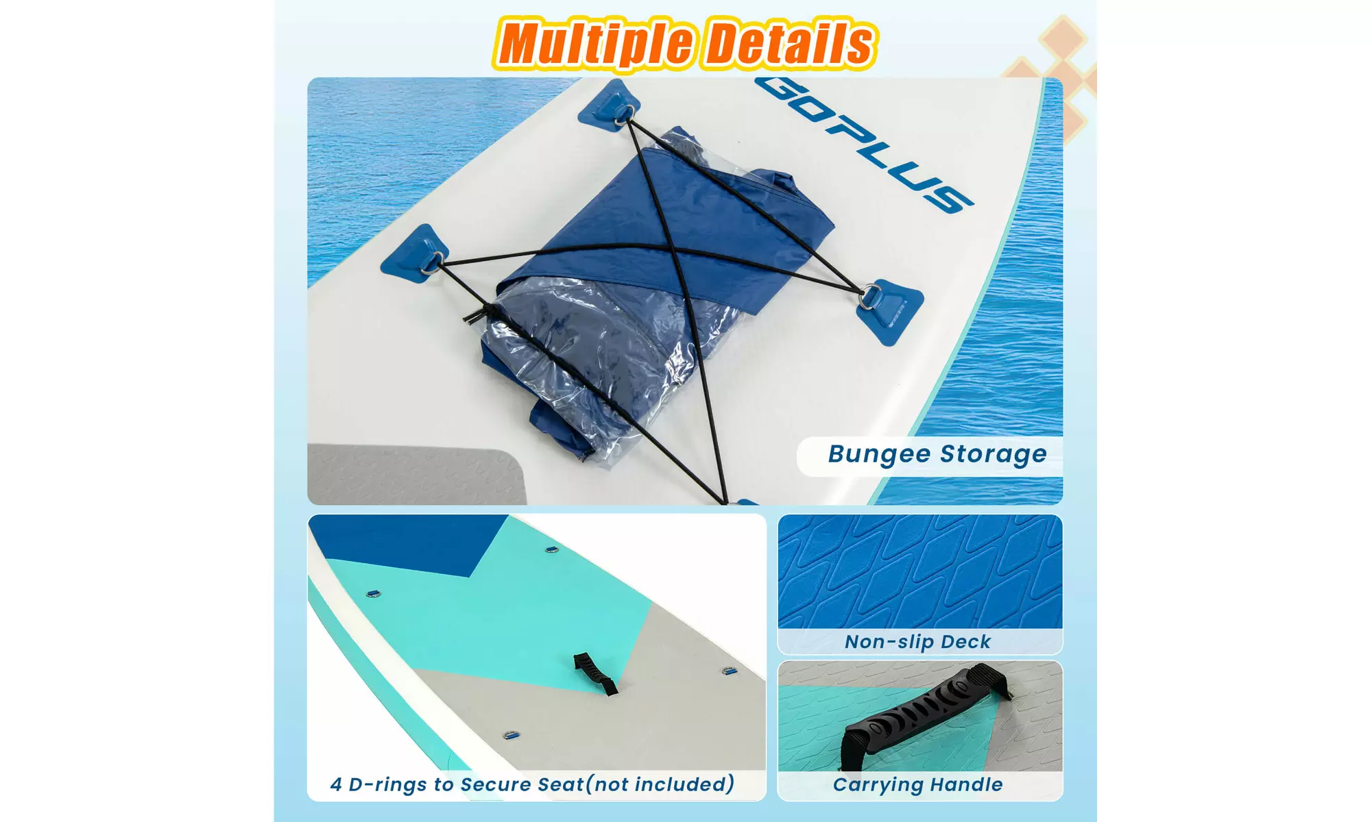 Goplus 11' Inflatable Stand Up Paddle Board whth Accessories Paddle Hand Pump