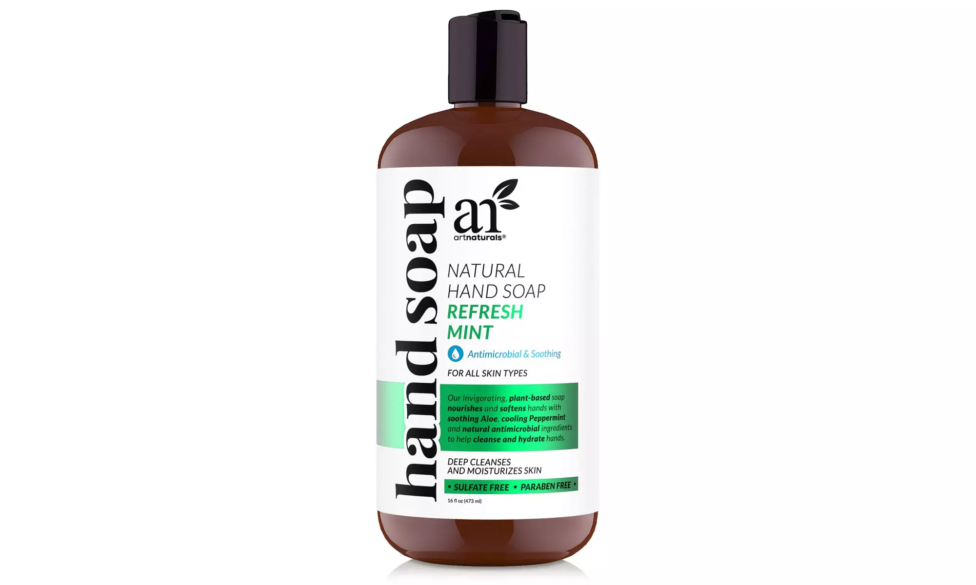 Artnaturals Liquid Hand Soap 16 Fl Oz, Peppermint Scented Natural  - Primary Image