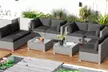 Costway Outdoor Patio Sectional Sofa Couch PE Rattan Conversation Set - Second Medium