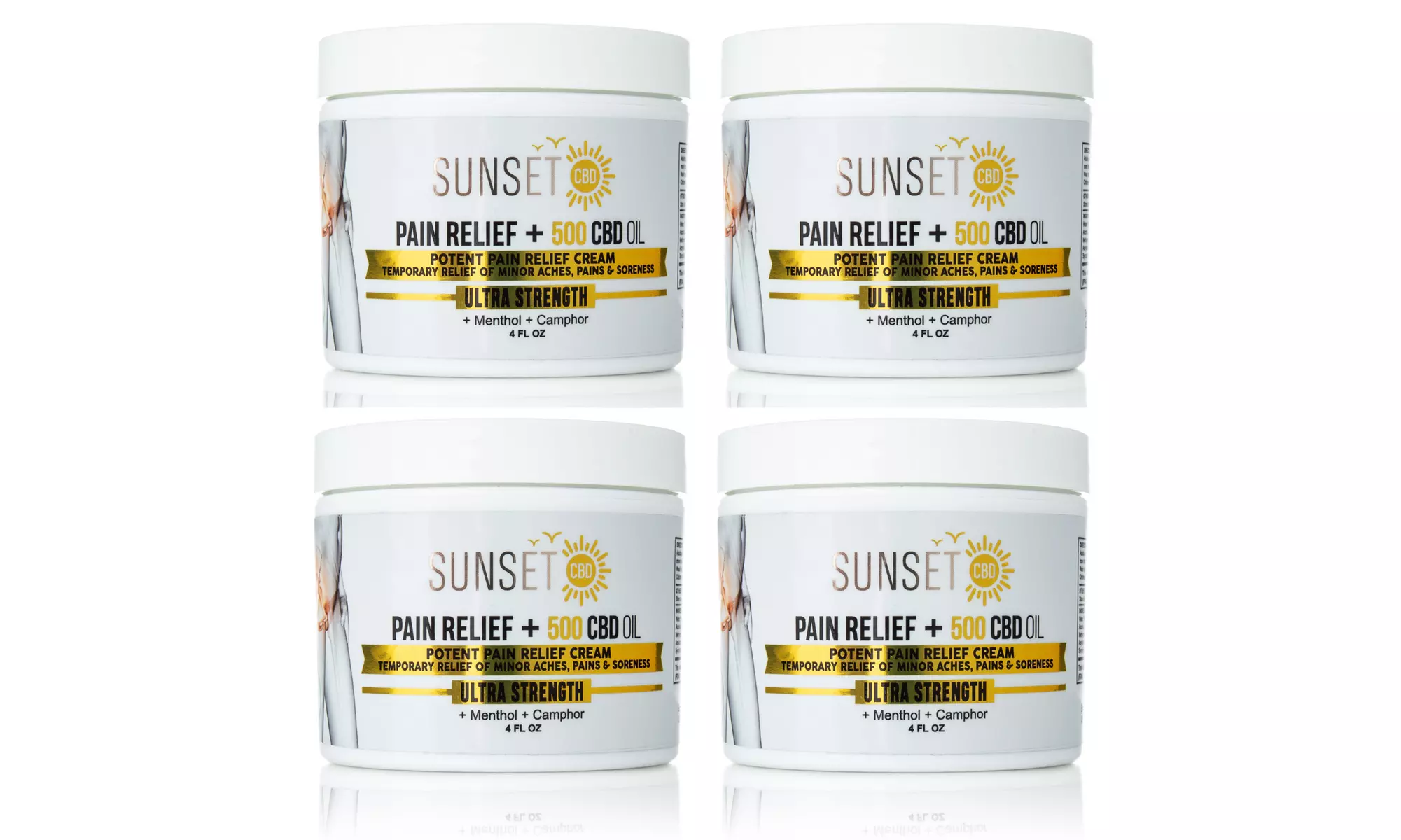 Sunset CBD Bundle and Save - Sunset 1000MG Pain Relief Cream Options