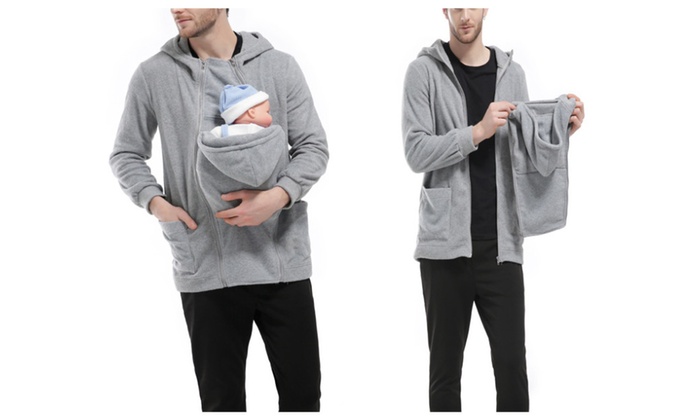 dad hoodie baby carrier