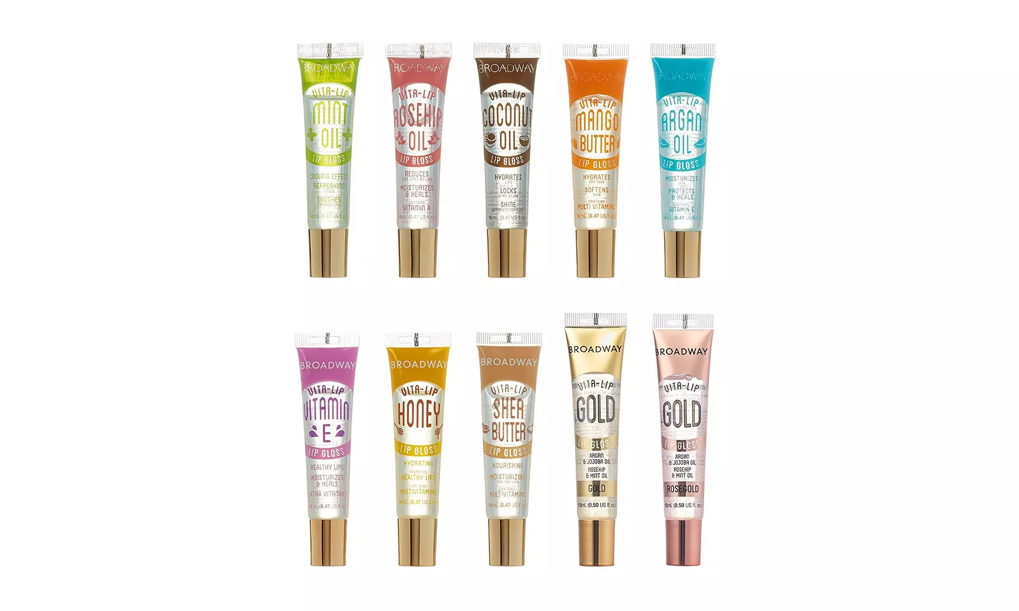 Broadway Vita-Lip Clear Lip Gloss 0.47oz/14ml (10 PCS SET) - Primary Image