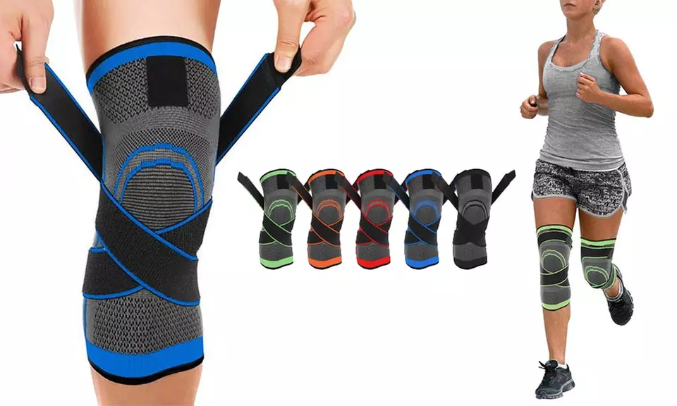 Compression Knee Sleeve with Adjustable Straps - Primary Image