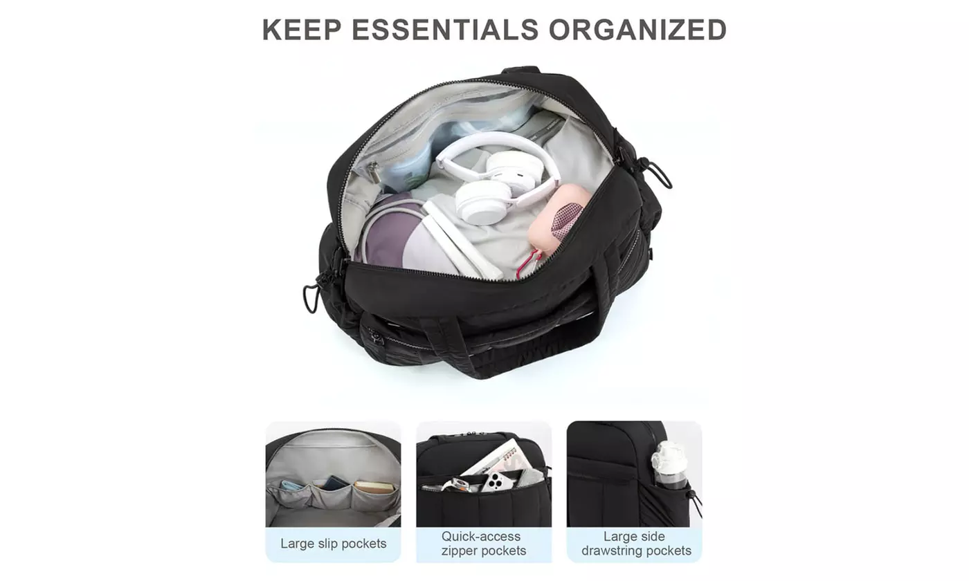 Multi-Functional Duffel Bag Lightweight Expandable Travel Bag With Wheels