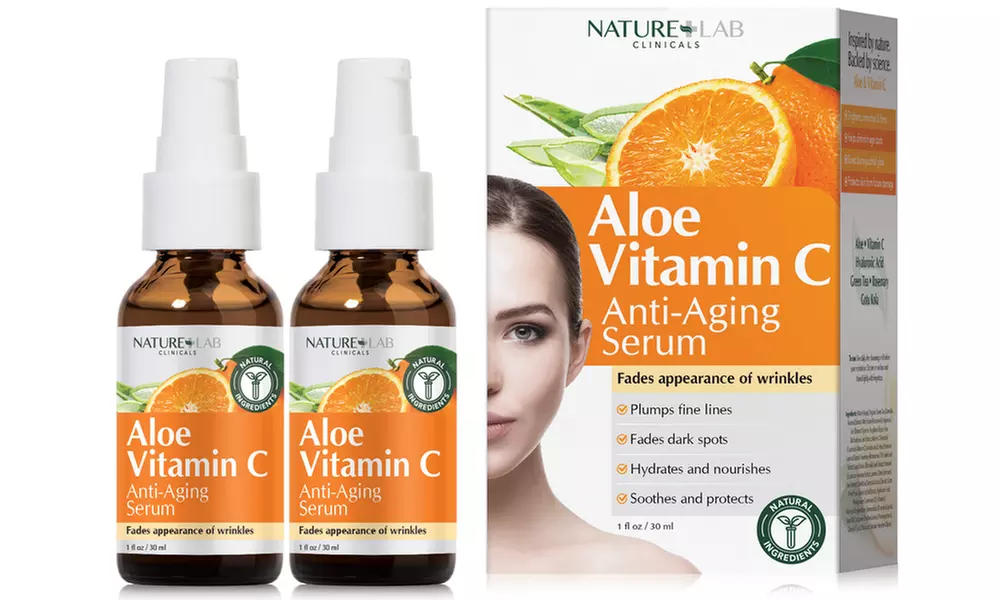 Vitamin C and Aloe Anti-Aging Serum by Nature Lab (1- or 2-Pack) - Primary Image