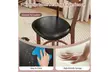 Costway Bar Stool with Curved Backrest & Footrest Counter Height Stools - Second Medium