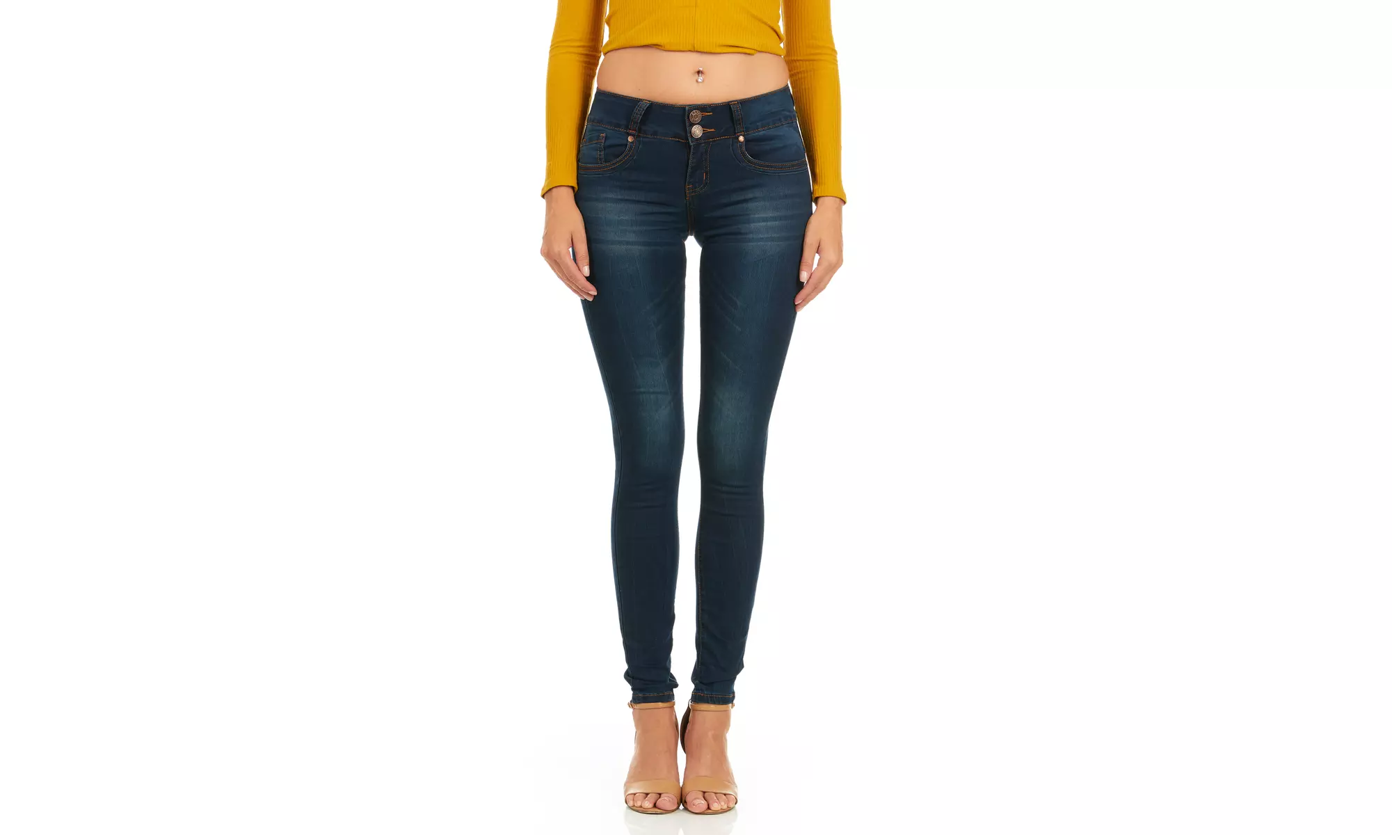 Cover Girl Mid-Rise Stretchy Skinny Jeans (Also In Plus-Sizes) - Primary Image