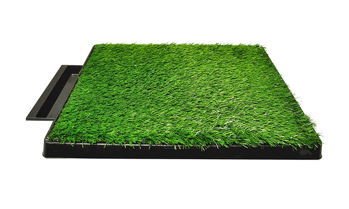 Artificial Pet Dog Grass Tray, Potty Pee Turf Pads | Groupon