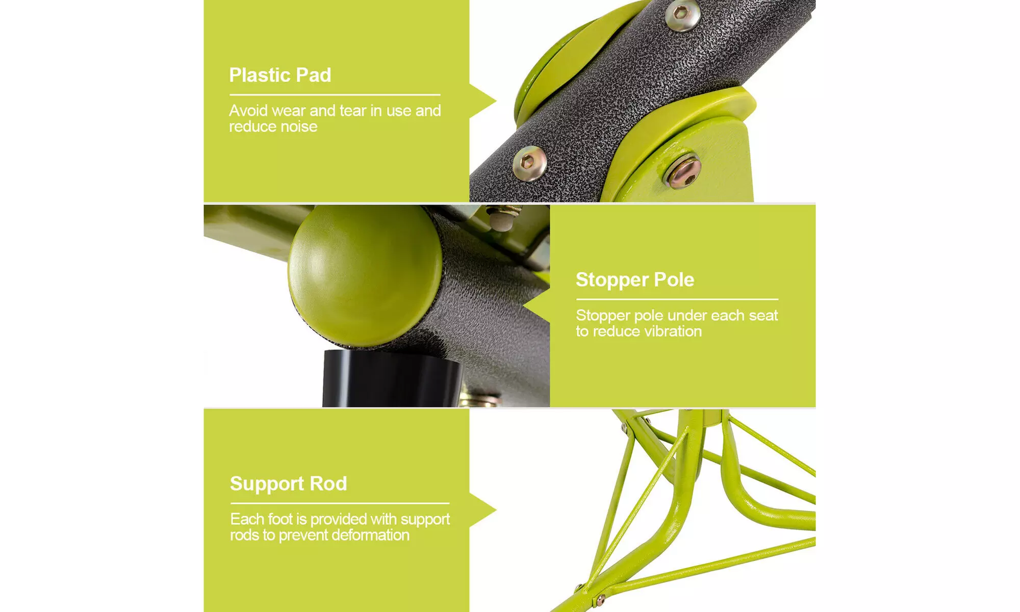 Kids Seesaw Teeter Totter Outdoor Play Set 360 Degree Rotation Toy Children New - Second Medium