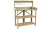 Outdoor Garden Wooden Potting Work Bench Station Planting Workbench W/ 3 Shelf