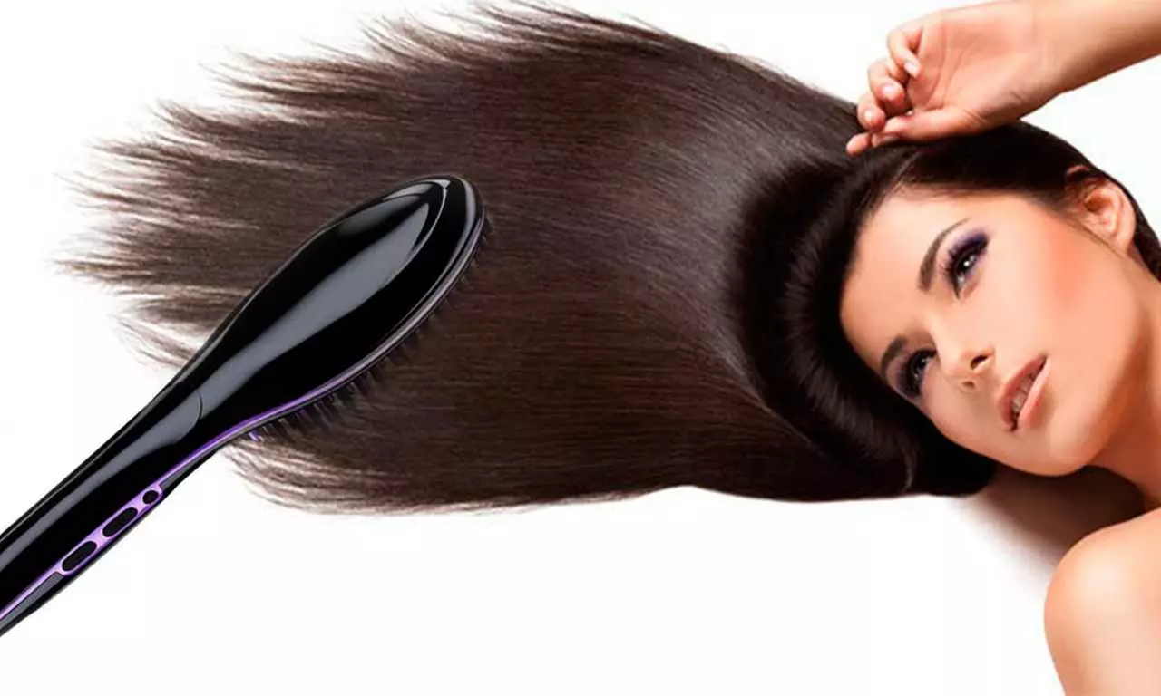 InstaMagic Hair Straightener Ironing Brush - Second Medium