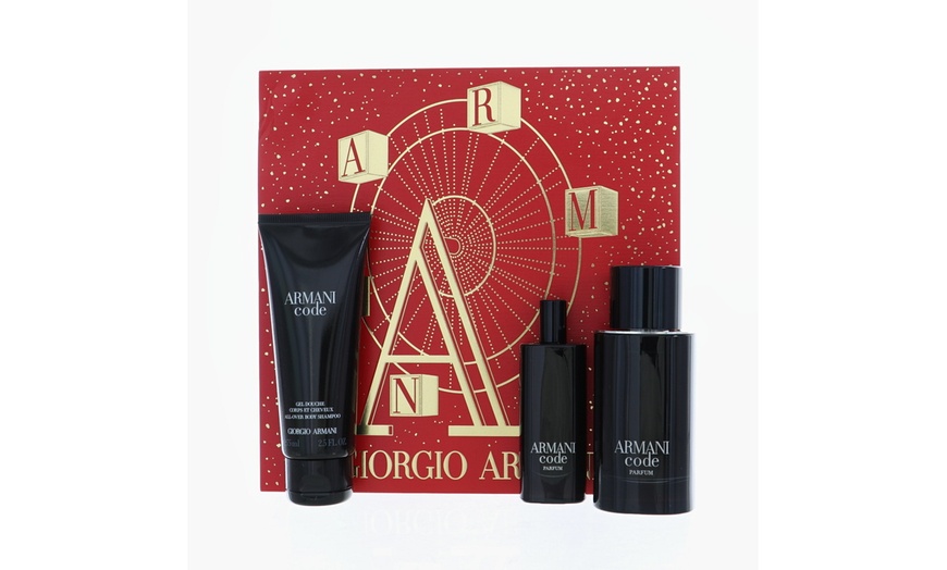 Armani code on sale aftershave gift set