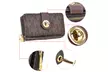 Wendy Keen Monogram Logo Double layer Zip Around and Twist Lock Wallet  - Second Medium