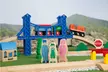 Orbrium Toys 52 Pcs Deluxe Wooden Train Set with 3 Destinations  - Second Medium