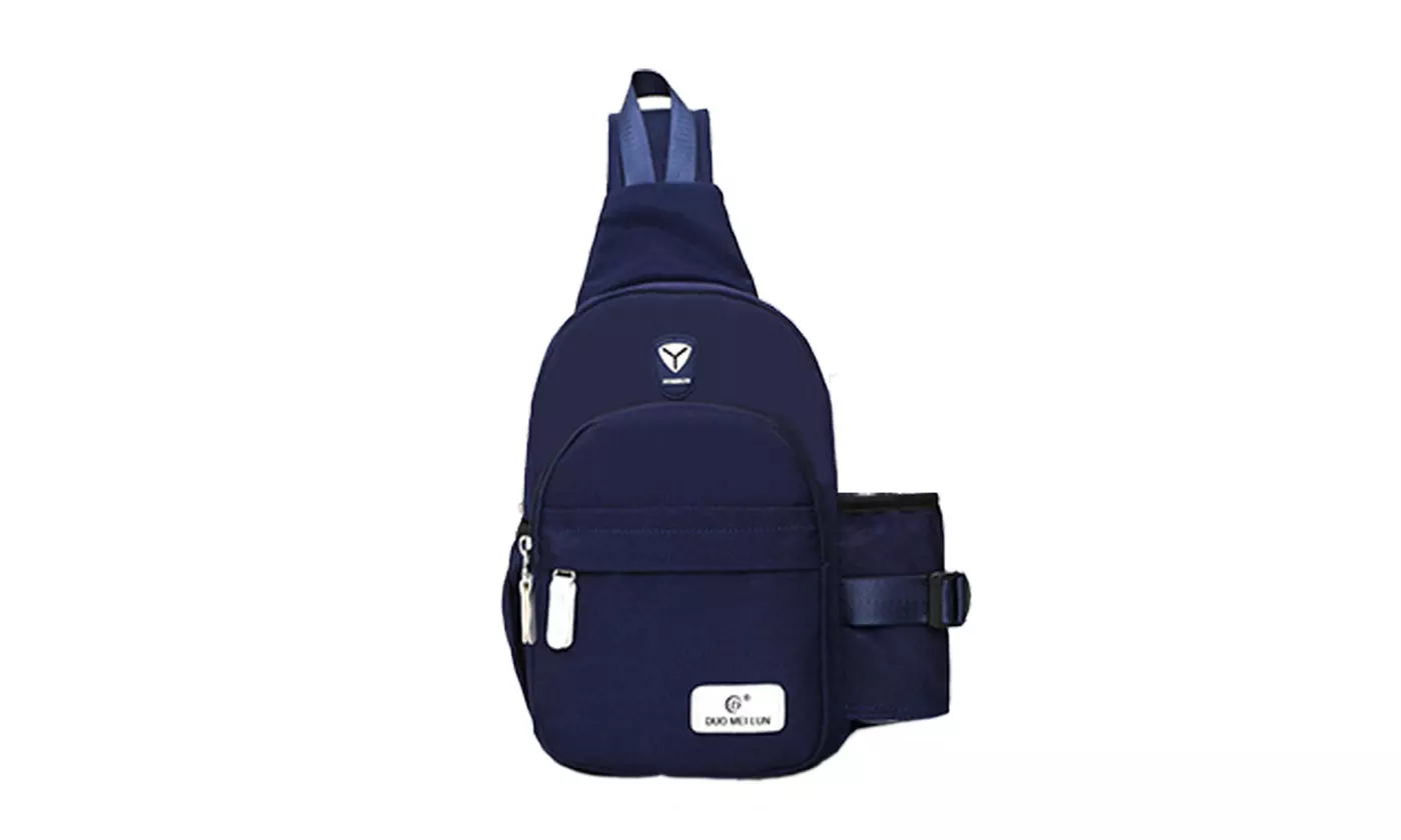 Nylon Crossbody Shoulder Chest Cycle Sling Bag Travel Backpack for Men Women