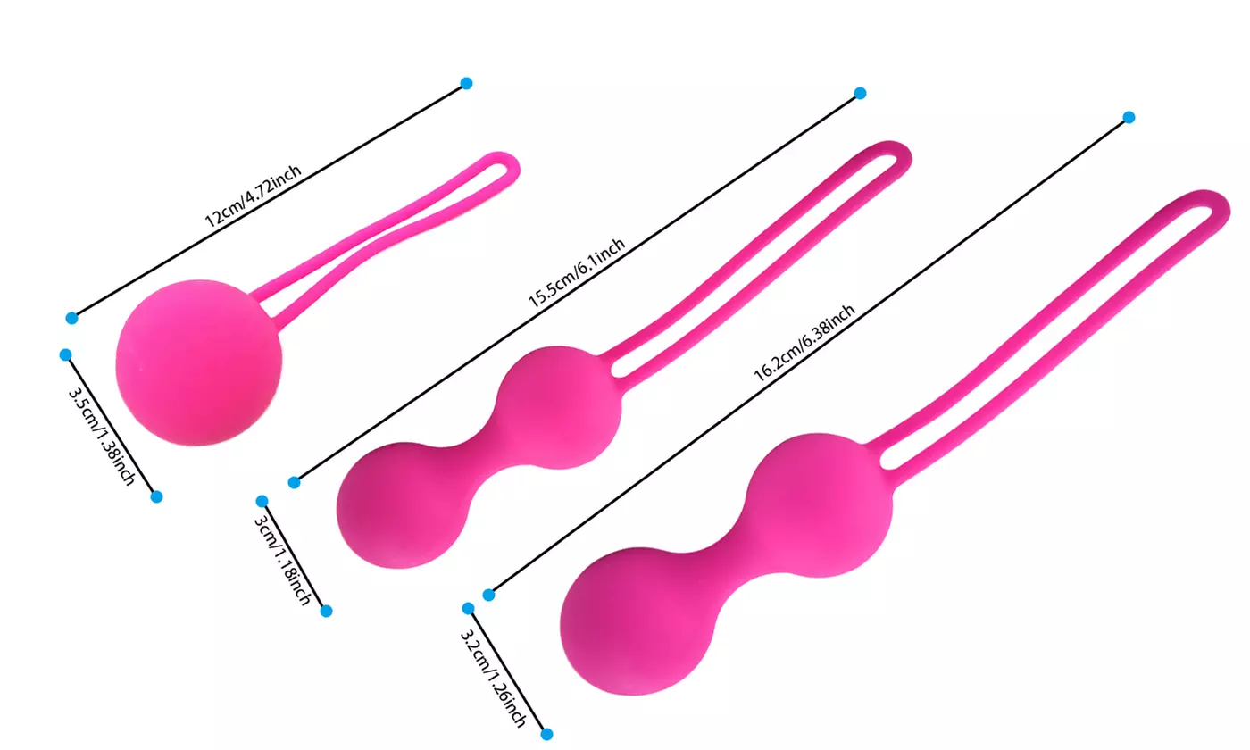 3Pcs/set Silicone Kegal Exercise Balls Tightening Vaginal Muscle Control