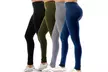 Four-Pack JVINI Women's High Waisted Soft Leggings Size S-3XL - Second Medium